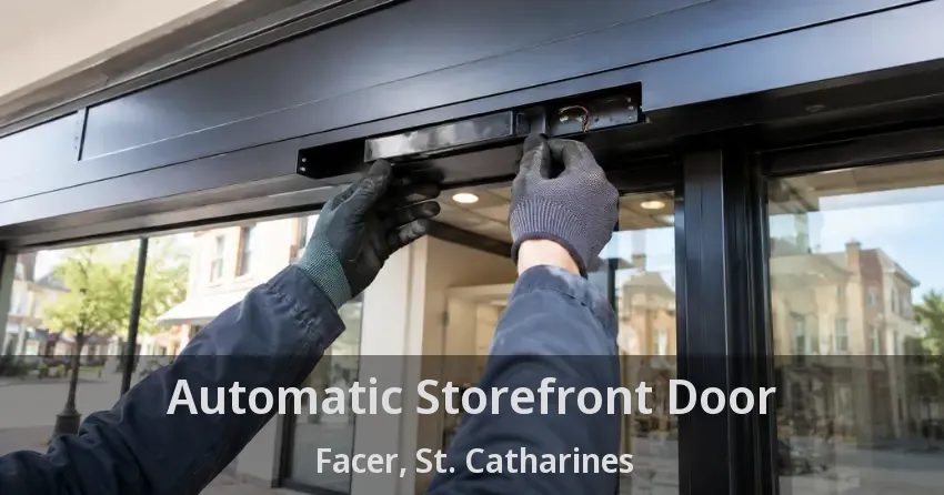 Automatic Storefront Door Facer, St. Catharines - ON