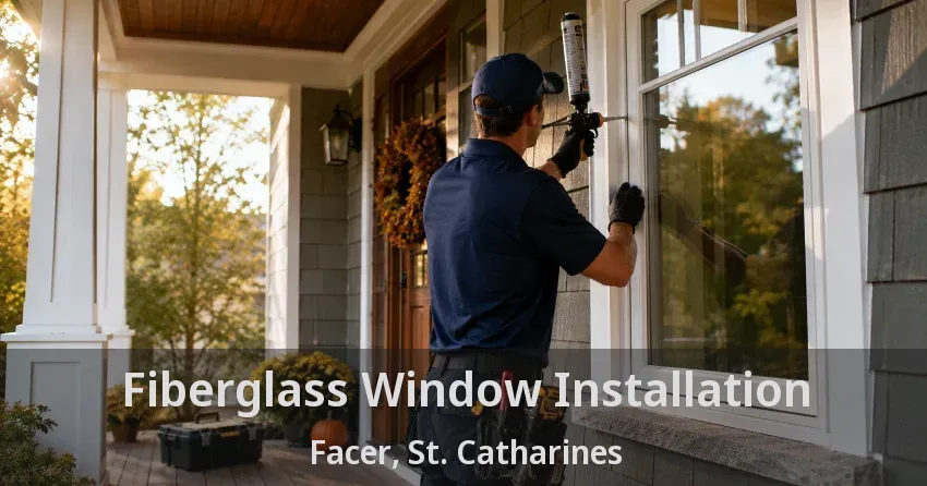 Fiberglass Window Installation Facer, St. Catharines - ON