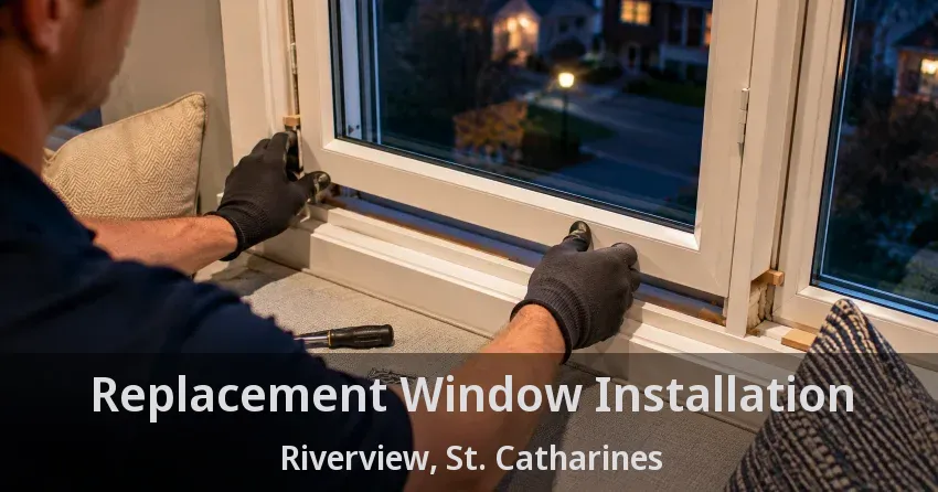 Replacement Window Installation Riverview, St. Catharines - ON