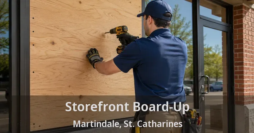 Storefront Board-Up Martindale, St. Catharines - ON