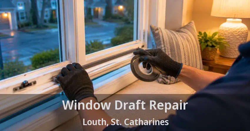 Window Draft Repair Louth, St. Catharines - ON