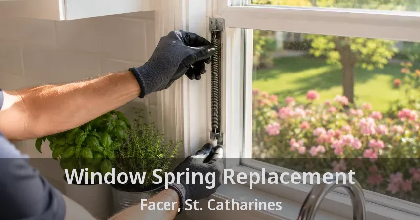Window Spring Replacement Facer, St. Catharines - ON