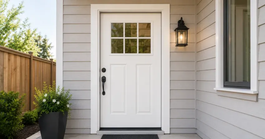 technician installing exterior door frame in Power Glen, St. Catharines
