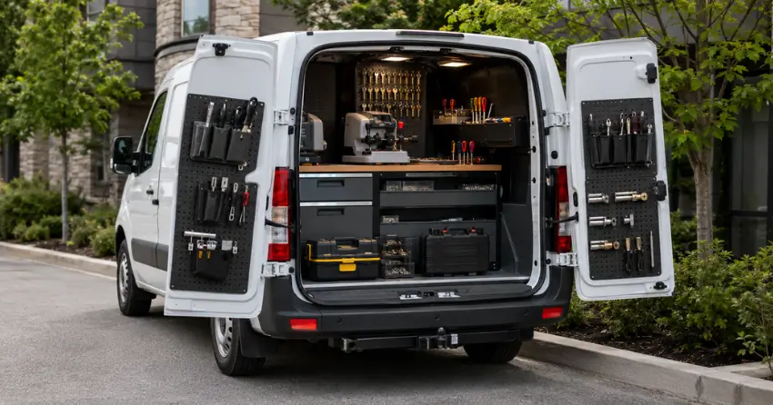 mobile locksmith service vehicle equipped with tools in Riverview, St. Catharines