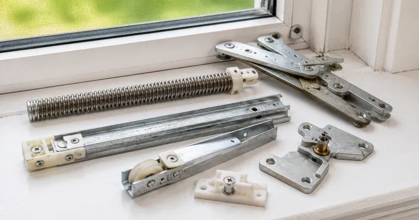 technician adjusting window sash alignment in Facer, St. Catharines home